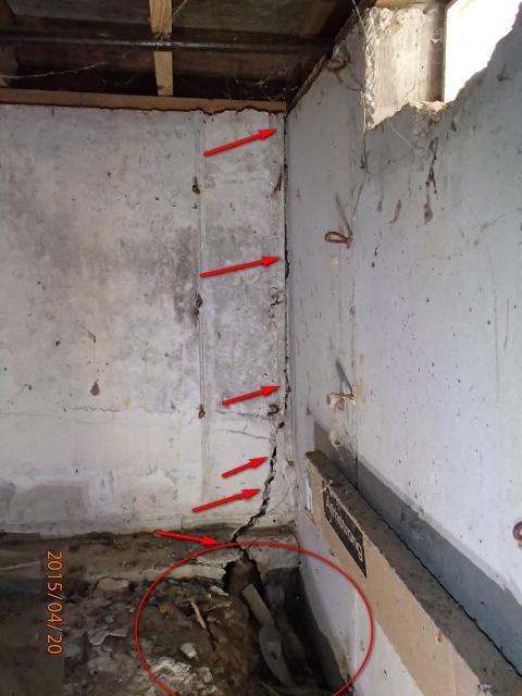 Crack in foundation