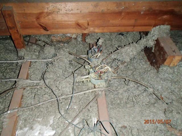 Open electrical boxes in attics are a fire hazard.